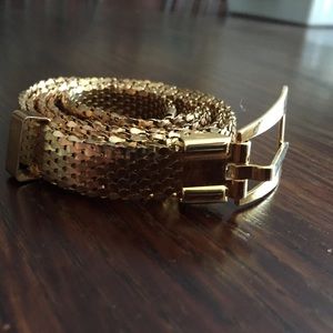 goldish metal belt